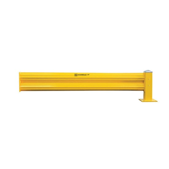 Single Height Heavy Duty Warehouse Guard Rail Add-On Kit